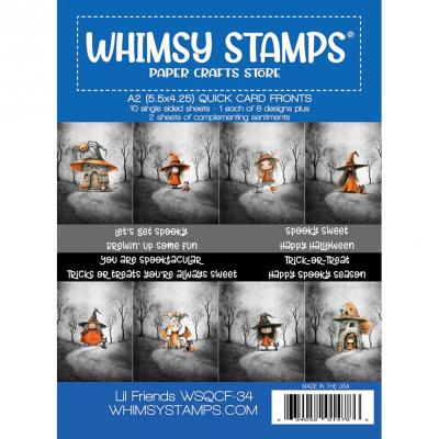Whimsy Stamps Quick Card Fronts - Lil Friends